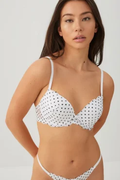 Two-Tone Lace Push Up Bra