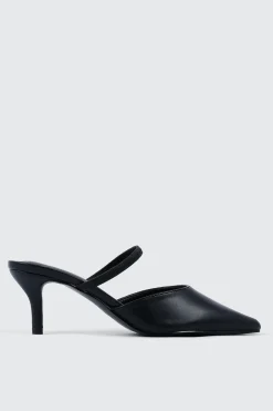 Two Way Pointed Toe Mid Heel Sandals