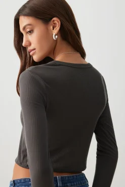 Ultra Crop Graphic Long Sleeve T-Shirt