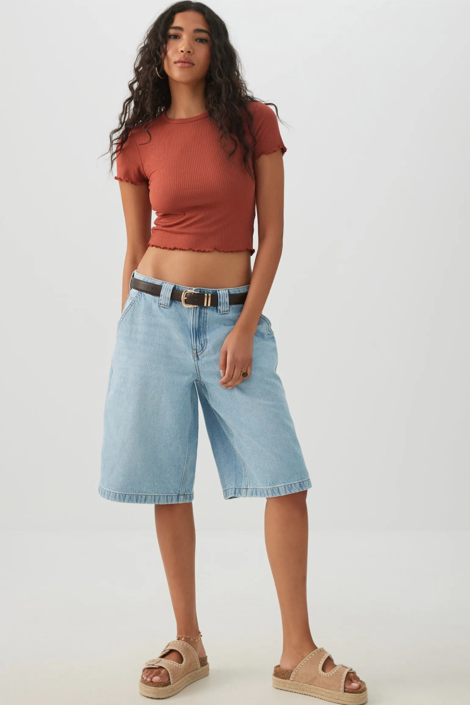 Ultra Crop Rib T-Shirt