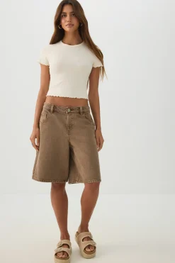 Ultra Crop Rib T-Shirt