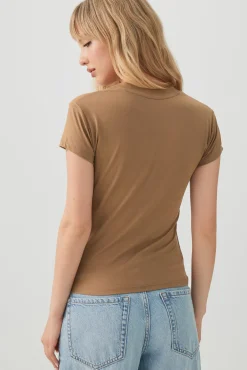V-Neck Cropped T-Shirt