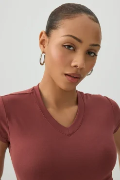 V-Neck Cropped T-Shirt