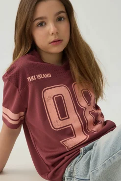 V-Neck Sports Jersey Top