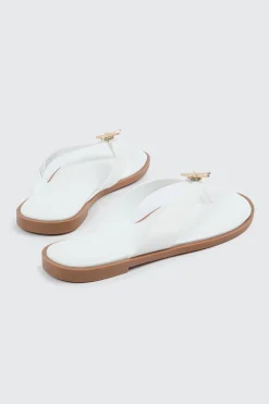 V-Strap Sandals with Starfish Detail