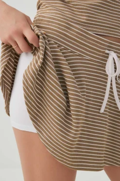 Waffle Knit Flowy Skort