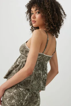 Waffle Knit PJ Tank Top