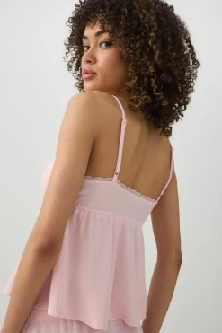 Waffle Knit PJ Tank Top