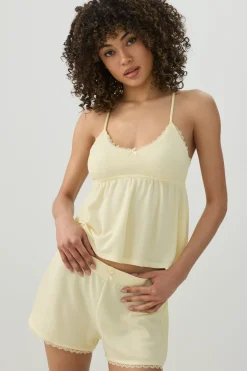 Waffle Knit PJ Tank Top
