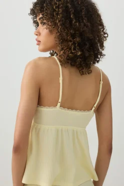 Waffle Knit PJ Tank Top