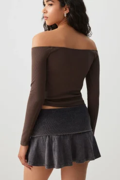 Washed Micro Skirt