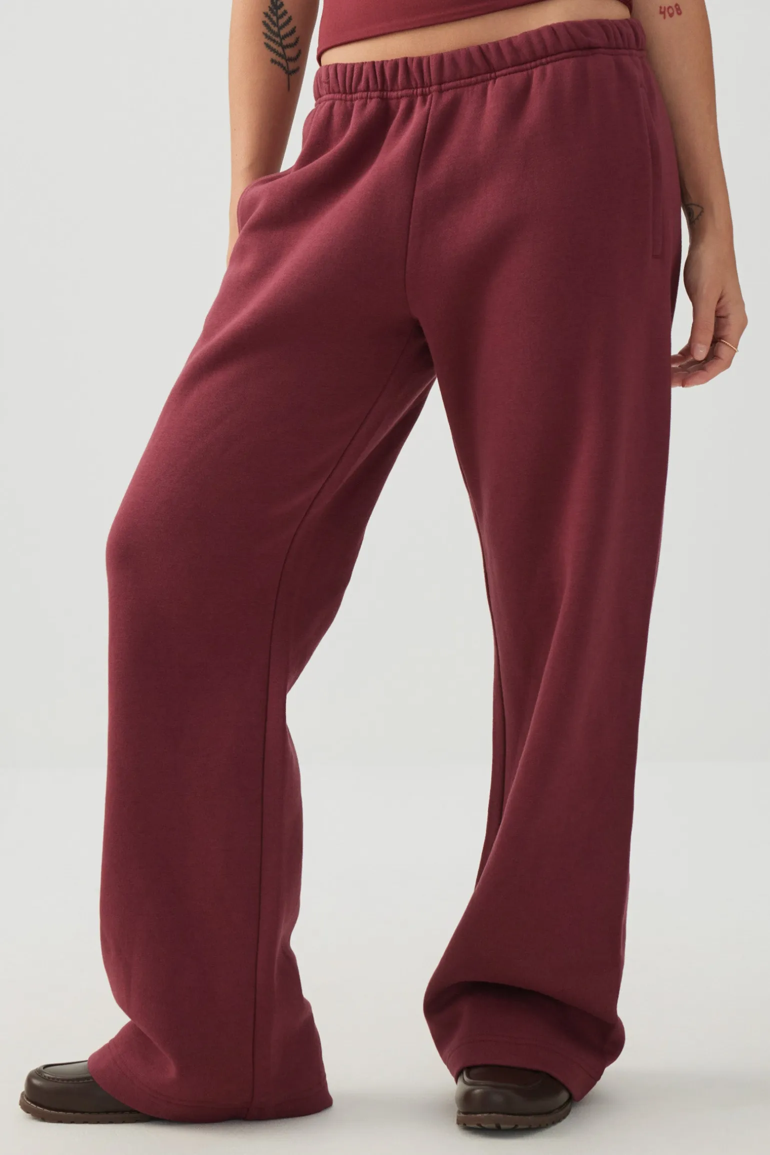 Washed Wide Leg Sweatpants