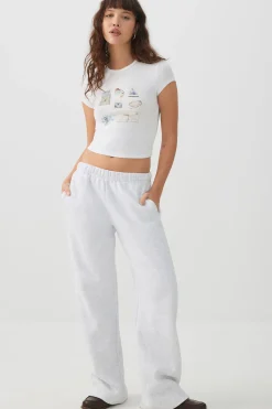 Washed Wide Leg Sweatpants