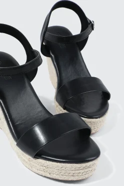 Wedge Ankle Strap Sandals