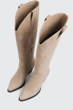 Western Knee High Boots with Pointed Toe