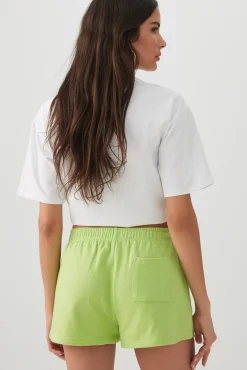 White Knit Shorts