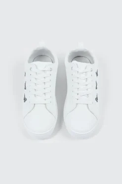 White Lace Up Sneakers