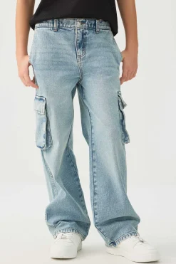 Wide Leg Cargo Jeans