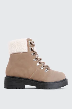 Winter Hiker Booties with Sherpa Collar