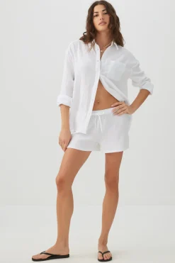 Woven Mid Rise Shorts