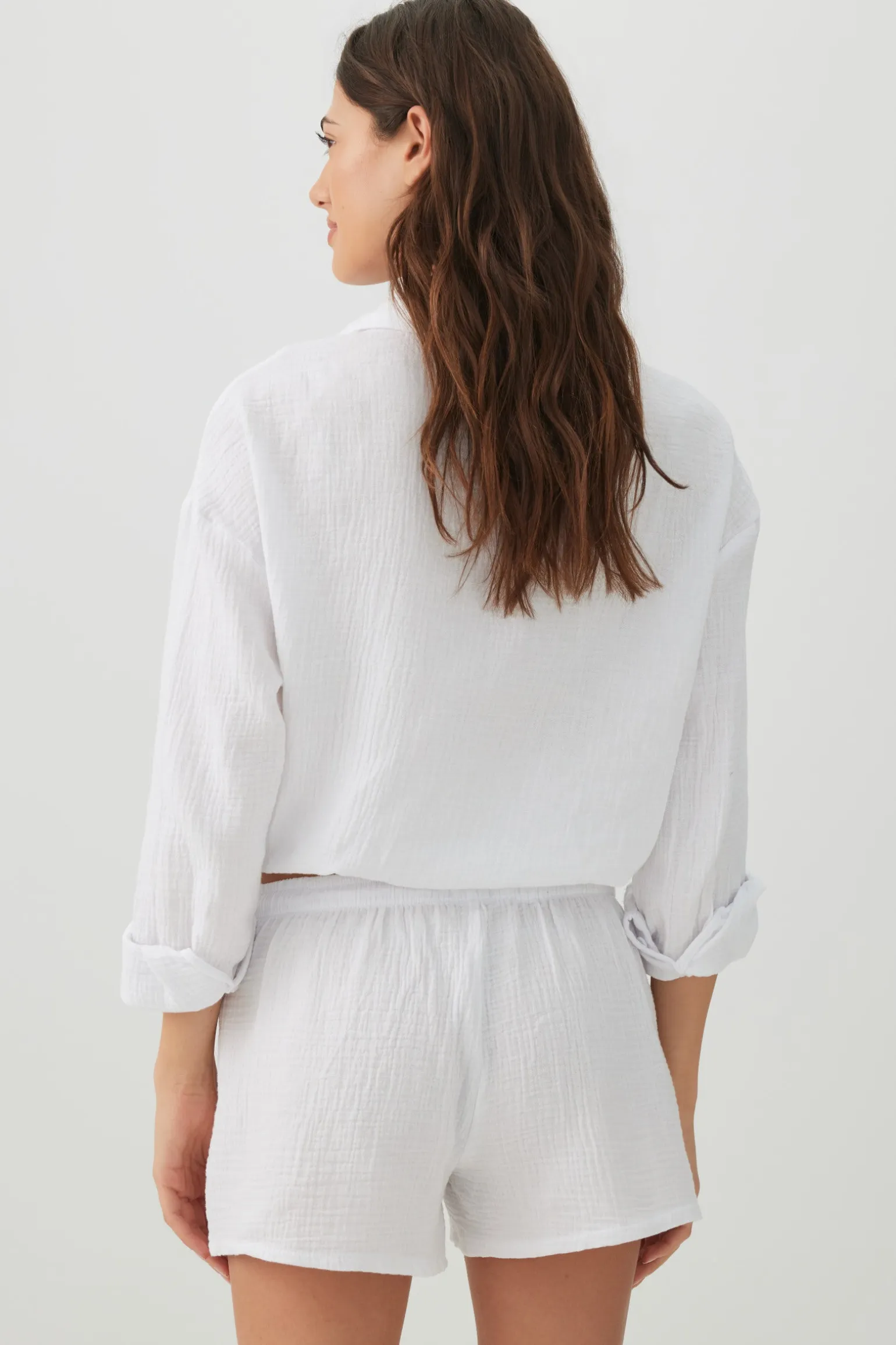 Woven Mid Rise Shorts