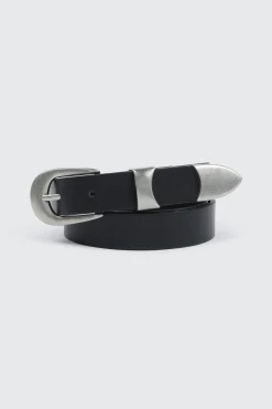 Woven Oval Buckle Belt