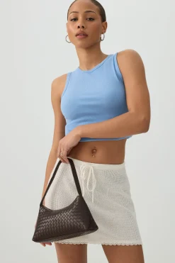 Woven Structured Handbag