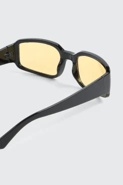 Yellow Lense Shield Sunglasses