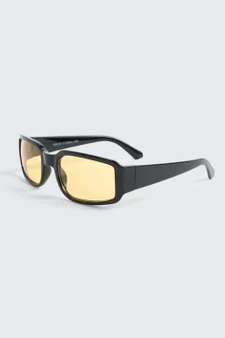 Yellow Lense Shield Sunglasses